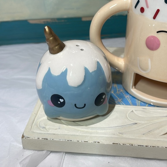 Kawaii 🍪 Santa cookie mug & unicorn S & P bundle - Picture 5 of 12